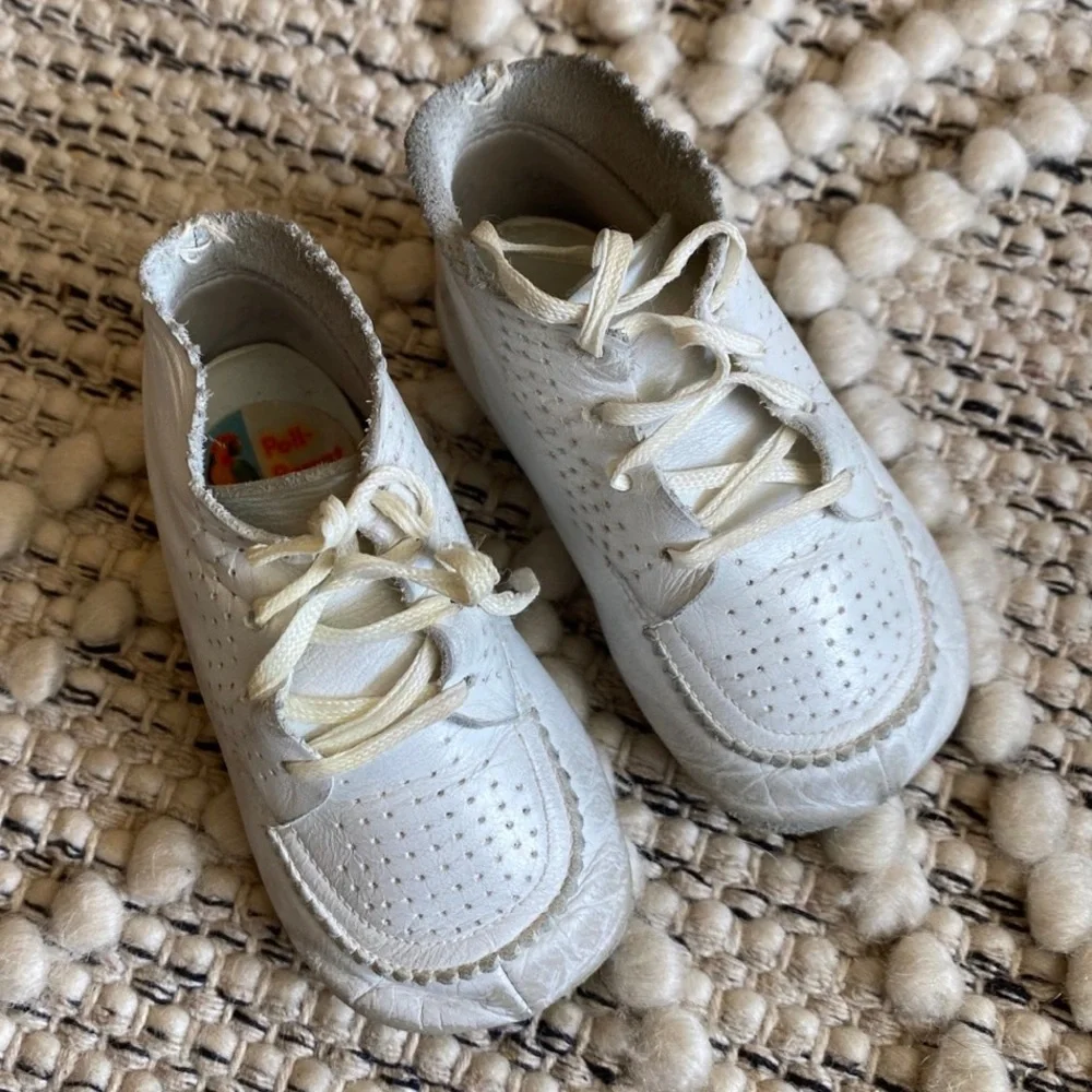 Vintage baby crib shoes